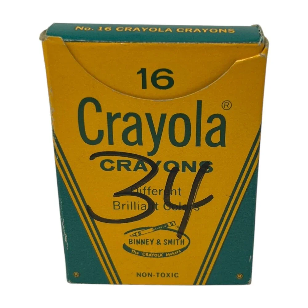 Crayola Crayons Vintage 8 Count and 16 Count Boxes Binney & Smith USA Art